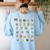 Alphabet Animals Back To School Pre-K Kindergarten Teacher Women's Sweatshirt Back Print Light Blue Alphabet Animals Back To School Pre-K Kindergarten Teacher Women's Sweatshirt Back Print Light Blue