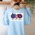 American Flag Teach Love Freedom Preschool Teacher 4th July Women's Sweatshirt Back Print Light Blue American Flag Teach Love Freedom Preschool Teacher 4th July Women's Sweatshirt Back Print Light Blue