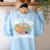 Art Is My Superpower Art Teacher Artist Painter Painting Women's Sweatshirt Back Print Light Blue
