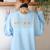 Art Teacher Artist Teacher School Teaching Future Artists Women's Sweatshirt Back Print Light Blue