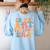 In My Art Teacher Era Artists First Day Of School Women Women's Sweatshirt Back Print Light Blue