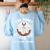 Art Teacher Halloween Donut Lover Costume Kawaii Monster Women's Sweatshirt Back Print Light Blue Art Teacher Halloween Donut Lover Costume Kawaii Monster Women's Sweatshirt Back Print Light Blue