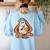 Art Teacher Painting Brushes Retro Pumpkin Ghost Artist Women's Sweatshirt Back Print Light Blue Art Teacher Painting Brushes Retro Pumpkin Ghost Artist Women's Sweatshirt Back Print Light Blue