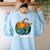 Art Teacher Pumpkin Halloween Night Men Women Women's Sweatshirt Back Print Light Blue Art Teacher Pumpkin Halloween Night Men Women Women's Sweatshirt Back Print Light Blue