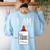 Art Teacher T-Shirt I Am The Glue Women's Sweatshirt Back Print Light Blue
