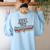 ASL Is My Superpower ASL Teacher Shirt T-Shirt Women's Sweatshirt Back Print Light Blue ASL Is My Superpower ASL Teacher Shirt T-Shirt Women's Sweatshirt Back Print Light Blue