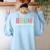Attendance Matters Bruh Teacher School Attendance Clerk Women's Sweatshirt Back Print Light Blue Attendance Matters Bruh Teacher School Attendance Clerk Women's Sweatshirt Back Print Light Blue