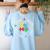 Autism Awareness Teacher Shirt Teach Accept Understand Love Women's Sweatshirt Back Print Light Blue