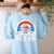 Autism Awareness For Teacher Why Fit In Doctor Cat Hat Cool Women's Sweatshirt Back Print Light Blue Autism Awareness For Teacher Why Fit In Doctor Cat Hat Cool Women's Sweatshirt Back Print Light Blue
