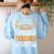 Auto Mechanic Teacher Car Repair Auto Mechanic Women's Sweatshirt Back Print Light Blue