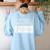 Avoid Negativity Math Teacher Women's Sweatshirt Back Print Light Blue
