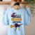 This Is My Awesome Teacher Costume Halloween Witch Women's Sweatshirt Back Print Light Blue This Is My Awesome Teacher Costume Halloween Witch Women's Sweatshirt Back Print Light Blue
