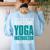 This Is What An Awesome Yoga Instructor Yoga Teacher Women's Sweatshirt Back Print Light Blue
