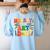 Back To School Hooray It's Art Day Art Teacher Artist Women's Sweatshirt Back Print Light Blue Back To School Hooray It's Art Day Art Teacher Artist Women's Sweatshirt Back Print Light Blue