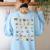 Back To School Kindergarten Teacher ABCs Animals Alphabet Women's Sweatshirt Back Print Light Blue Back To School Kindergarten Teacher ABCs Animals Alphabet Women's Sweatshirt Back Print Light Blue