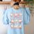 Ballet Ghost Ballet Dancer Spooky Dance Halloween Teacher Women's Sweatshirt Back Print Light Blue Ballet Ghost Ballet Dancer Spooky Dance Halloween Teacher Women's Sweatshirt Back Print Light Blue
