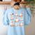 Ballet Ghost Ballet Dancer Spooky Dance Teacher Halloween Women's Sweatshirt Back Print Light Blue Ballet Ghost Ballet Dancer Spooky Dance Teacher Halloween Women's Sweatshirt Back Print Light Blue