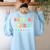 Battery Life Of A Para SPED Parapro Teacher Squad Women's Sweatshirt Back Print Light Blue Battery Life Of A Para SPED Parapro Teacher Squad Women's Sweatshirt Back Print Light Blue