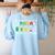 Battery Life Of a Paraprofessional Para Teacher Life Women's Sweatshirt Back Print Light Blue Battery Life Of a Paraprofessional Para Teacher Life Women's Sweatshirt Back Print Light Blue