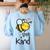 Bee Kind Bumble Bee Anti Bullying Teacher Kindness Matters Women's Sweatshirt Back Print Light Blue Bee Kind Bumble Bee Anti Bullying Teacher Kindness Matters Women's Sweatshirt Back Print Light Blue