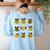 Bee Kind Positive Brave Happy Confident Humble Teacher Women's Sweatshirt Back Print Light Blue Bee Kind Positive Brave Happy Confident Humble Teacher Women's Sweatshirt Back Print Light Blue