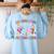 All Behavior Is A Form Of Communication SPED Teacher Autism Women's Sweatshirt Back Print Light Blue All Behavior Is A Form Of Communication SPED Teacher Autism Women's Sweatshirt Back Print Light Blue