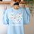 Believe In Yourself YOU MATTER Teachers Big Heart Women's Sweatshirt Back Print Light Blue Believe In Yourself YOU MATTER Teachers Big Heart Women's Sweatshirt Back Print Light Blue