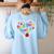 Best Head Start Teacher Early Head Start Teachers Women's Sweatshirt Back Print Light Blue Best Head Start Teacher Early Head Start Teachers Women's Sweatshirt Back Print Light Blue