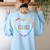Best Teacher Ever Teacher Motivational Appreciation Women's Sweatshirt Back Print Light Blue Best Teacher Ever Teacher Motivational Appreciation Women's Sweatshirt Back Print Light Blue