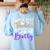 The Best Teachers Are A Bit Batty Teacher Bat Halloween Women's Sweatshirt Back Print Light Blue The Best Teachers Are A Bit Batty Teacher Bat Halloween Women's Sweatshirt Back Print Light Blue