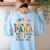 Bilingual Paraeducator Paraprofessional Parapro Teachers Women's Sweatshirt Back Print Light Blue Bilingual Paraeducator Paraprofessional Parapro Teachers Women's Sweatshirt Back Print Light Blue