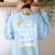 Bilingual Teacher Maestra Spanish Teacher Women's Sweatshirt Back Print Light Blue Bilingual Teacher Maestra Spanish Teacher Women's Sweatshirt Back Print Light Blue