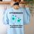 Biology T Shirts Science Biology Teacher Idea Women's Sweatshirt Back Print Light Blue
