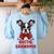 Boston Terrier Grandma Dog Lovers Puppy Bostie Owner Women's Sweatshirt Back Print Light Blue