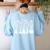 Botanical Beaker Science Teacher Floral Chemistry Lab Week Women's Sweatshirt Back Print Light Blue Botanical Beaker Science Teacher Floral Chemistry Lab Week Women's Sweatshirt Back Print Light Blue