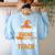 My Broom Broke So Now I Teach Halloween Teacher Women's Sweatshirt Back Print Light Blue