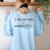 Bruh We Back Back To School Teacher Kids Girls Cute Women's Sweatshirt Back Print Light Blue