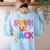 Bruh We Back Teachers First Day Back To School Teachers Women's Sweatshirt Back Print Light Blue Bruh We Back Teachers First Day Back To School Teachers Women's Sweatshirt Back Print Light Blue