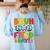 Bruh It's Field Day Teacher Boys Girls Kids Field Day 2025 Women's Sweatshirt Back Print Light Blue