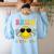Bruh It's Fri-Yay Friday Weekend Smile Face Teacher Student Women's Sweatshirt Back Print Light Blue Bruh It's Fri-Yay Friday Weekend Smile Face Teacher Student Women's Sweatshirt Back Print Light Blue
