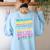 Bruh It's Test Day You Got This Funny Teacher Women's Sweatshirt Back Print Light Blue Bruh It's Test Day You Got This Funny Teacher Women's Sweatshirt Back Print Light Blue