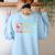 Bruh Science Like Magic But Real Teachers Students Scientist Women's Sweatshirt Back Print Light Blue