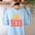 Buenos Dias Spanish Teacher Appreciation Back To School Women's Sweatshirt Back Print Light Blue Buenos Dias Spanish Teacher Appreciation Back To School Women's Sweatshirt Back Print Light Blue