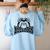 Bulldogs Teacher Student School Sports Fan Team Spirit Women's Sweatshirt Back Print Light Blue Bulldogs Teacher Student School Sports Fan Team Spirit Women's Sweatshirt Back Print Light Blue