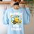 Bumble Bee Squad Honey Bumblebee Teacher Team Group Women's Sweatshirt Back Print Light Blue Bumble Bee Squad Honey Bumblebee Teacher Team Group Women's Sweatshirt Back Print Light Blue