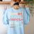 Some Call It Chaos We Call It Fifth Grade 5th Grade Teacher Women's Sweatshirt Back Print Light Blue