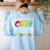 Some Call It Chaos We Call It Kindergarten Teacher Women's Sweatshirt Back Print Light Blue Some Call It Chaos We Call It Kindergarten Teacher Women's Sweatshirt Back Print Light Blue