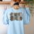 Camo Team 4th Grade Squad Back To School Teacher Kids Boys Women's Sweatshirt Back Print Light Blue Camo Team 4th Grade Squad Back To School Teacher Kids Boys Women's Sweatshirt Back Print Light Blue