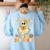 You Can't Scare Me I Teach 2nd Grade Halloween Teacher Ghost Women's Sweatshirt Back Print Light Blue