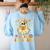 You Can't Scare Me I Teach 3rd Grade Halloween Teacher Ghost Women's Sweatshirt Back Print Light Blue